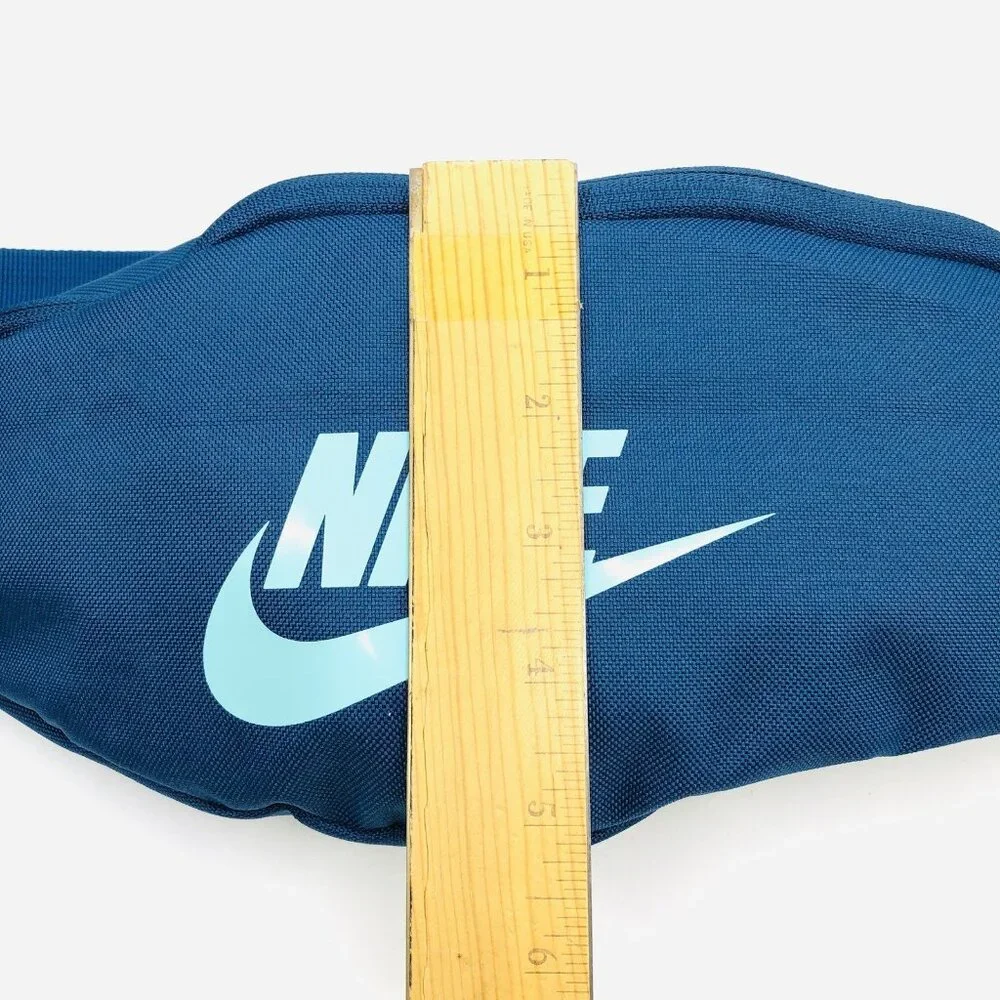 Nike Unisex Heritage Waist Bag Fanny Pack Blue Sport Adjustable Strap Gorpcore - Picture 4 of 9